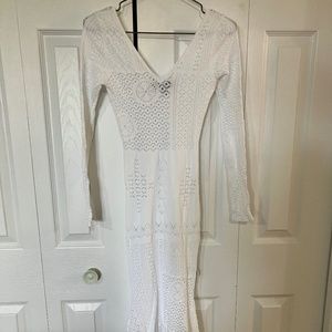 Hera Collection LSLV Mermaid Dress - White